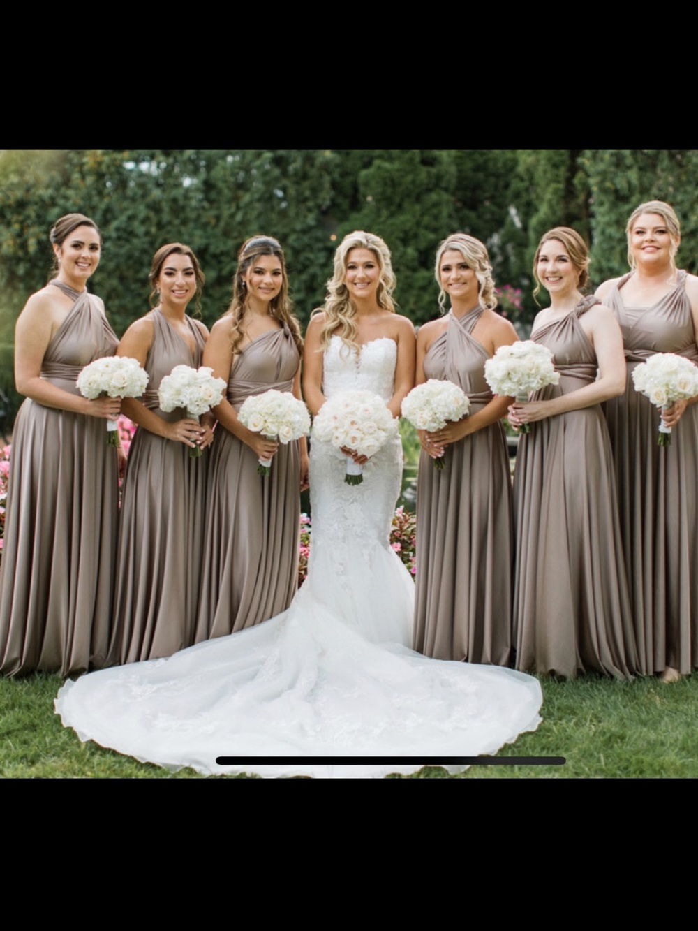 Convertible Taupe Bridesmaid Dress – Multiway Formal Gown